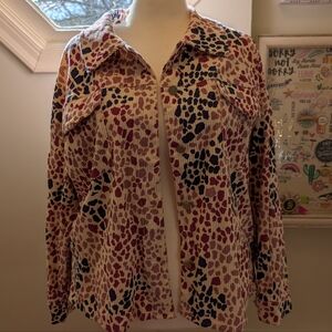 Savanna Jane corduroy purple spotted jacket